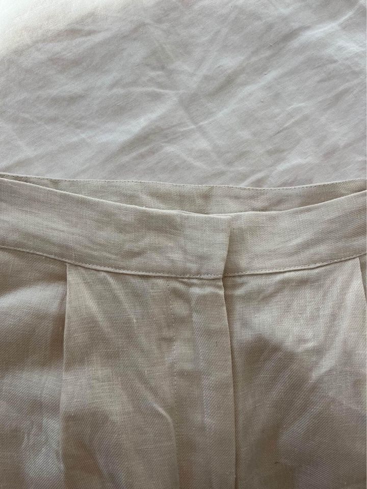 Le Mon Cream Linen Pants - size 6