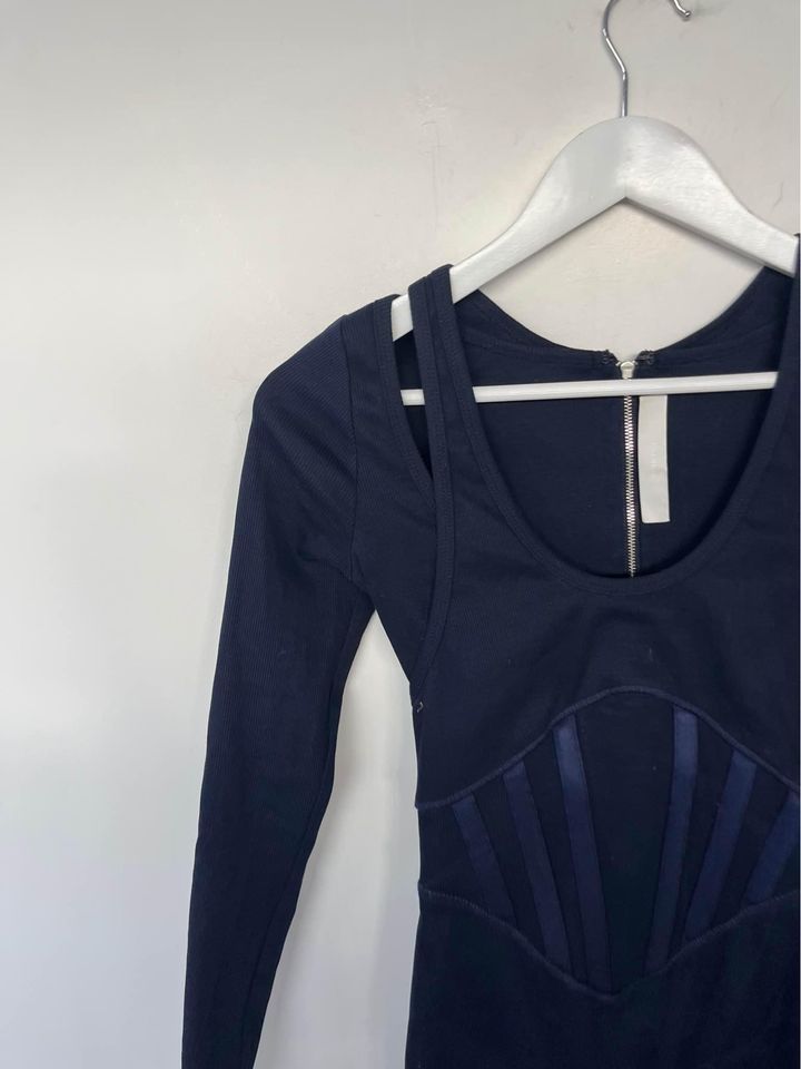 Dion Lee navy mini dress - size xs