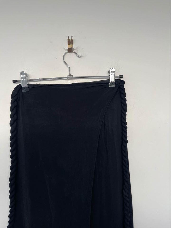 Dion Lee black wrap skirt - size 4