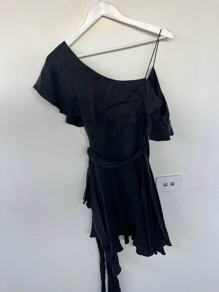 Zimmermann Black Wrap Mini Dress - size 1