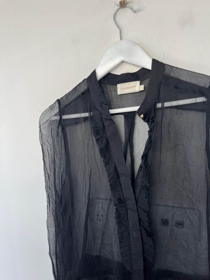 Zimmermann Black Silk Shirt - size 1