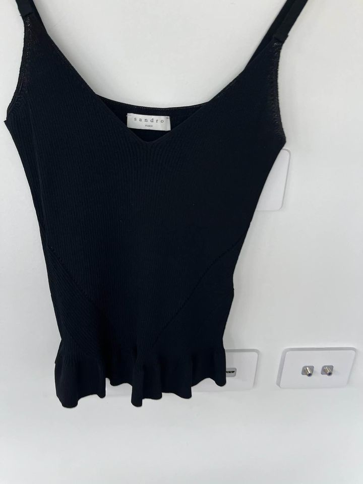 Sandro black knit tank - size 2