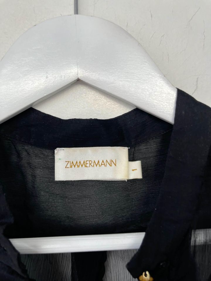 Zimmermann Black Silk Shirt - size 1