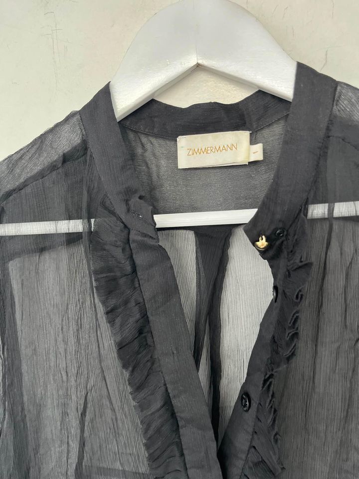 Zimmermann Black Silk Shirt - size 1