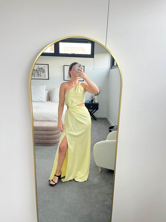 Misha Yellow Maxi Dress - size 10