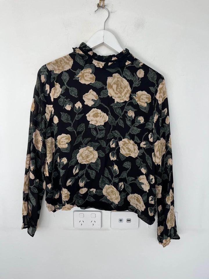 Ganni Floral Blouse - size 42