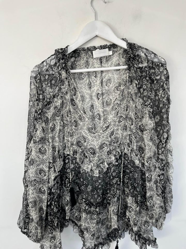 Zimmermann paisley silk blouse - size 1