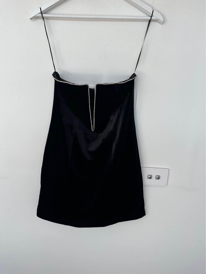 Meshki black mini dress - size small