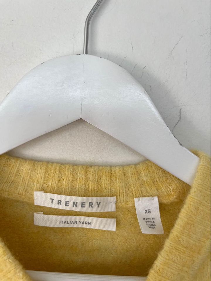 Trenery yellow knit jumper - size xs