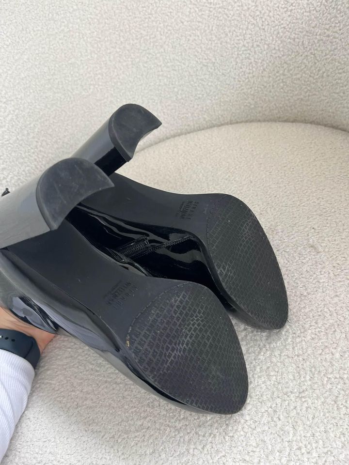 Stuart Weitzman Patent Leather Boots - size 38.5