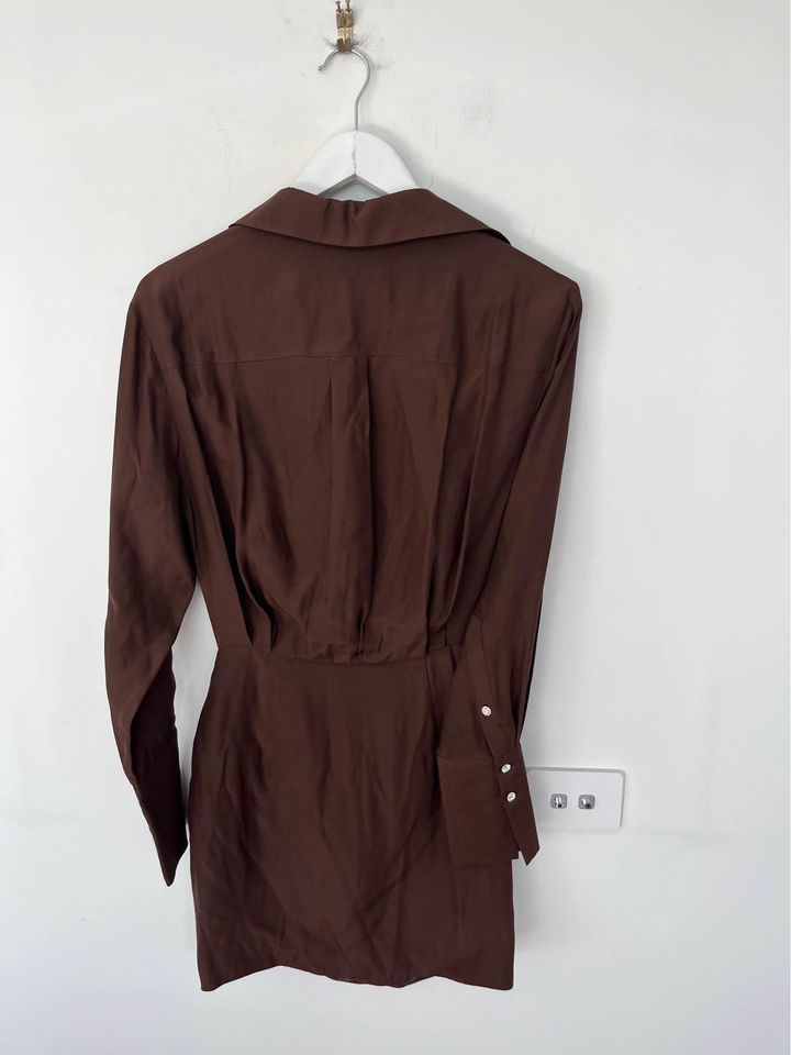 Gauge81 brown mini dress - size small