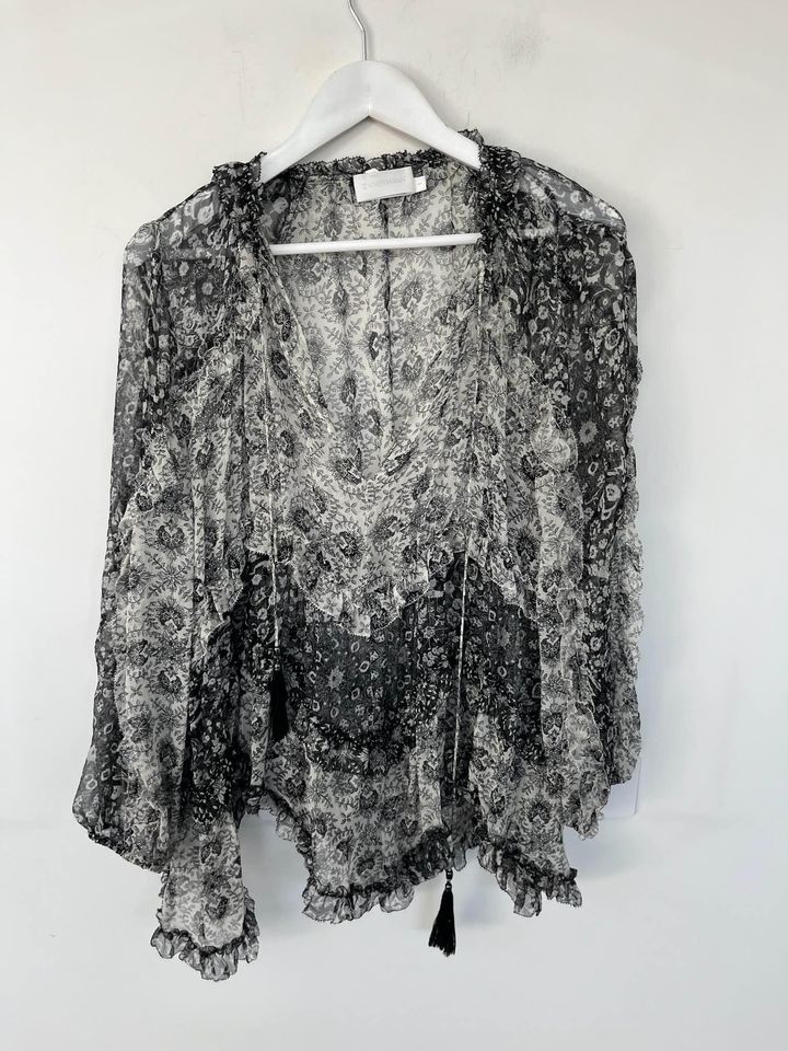 Zimmermann paisley silk blouse - size 1