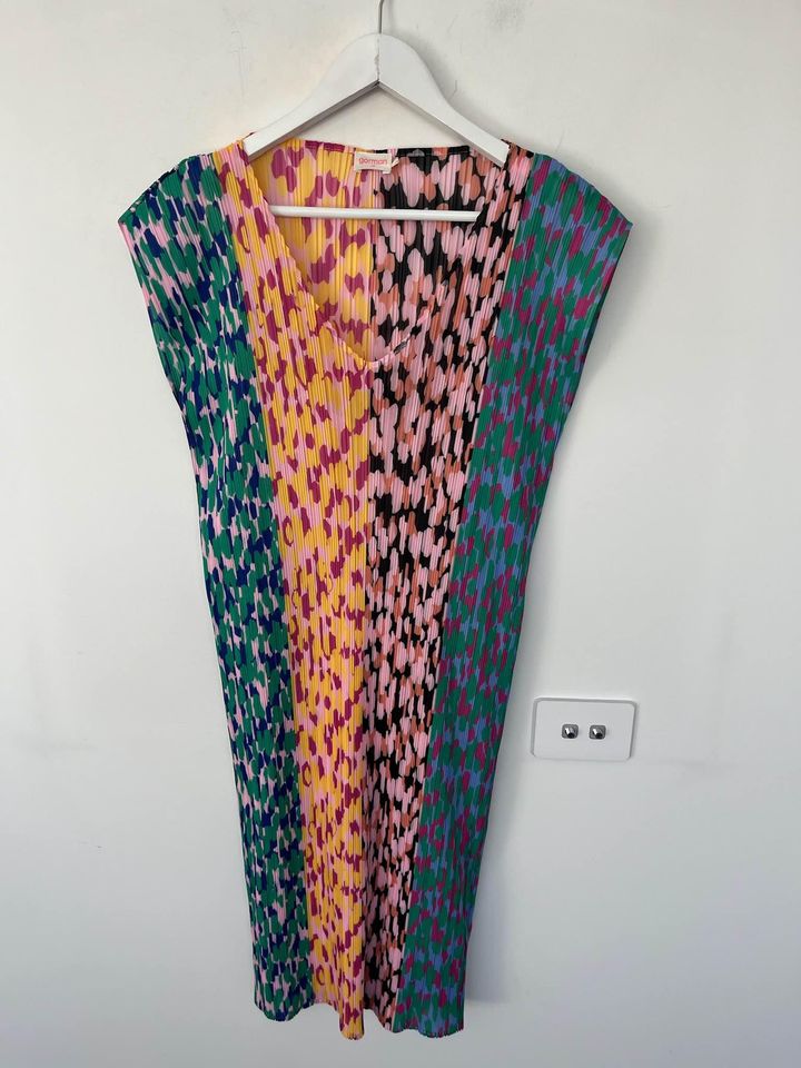 Gorman Colourful Pleated Dress - size 12