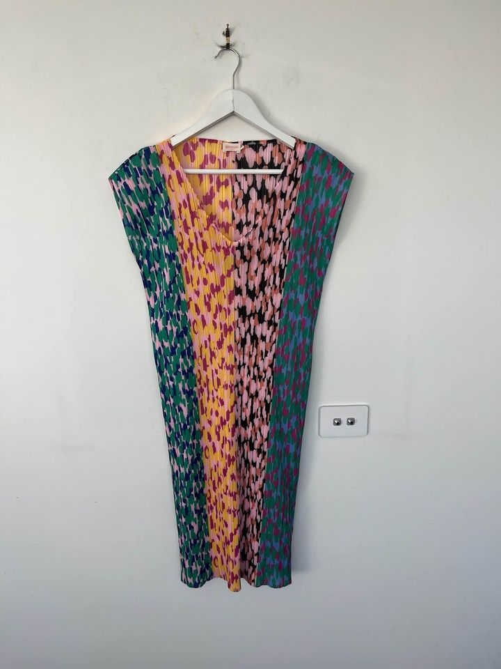 Gorman Colourful Pleated Dress - size 12