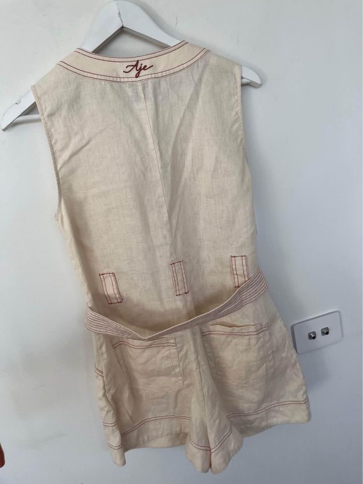 Aje Linen playsuit - size 8