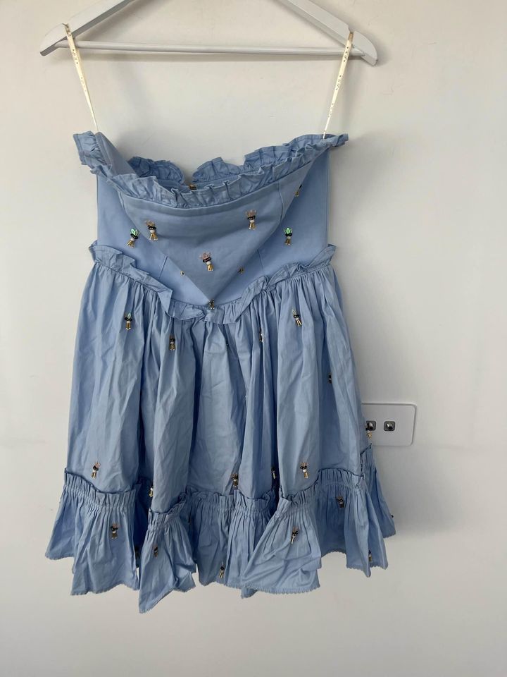 Aquabendita Baby Blue Mini Dress - size medium