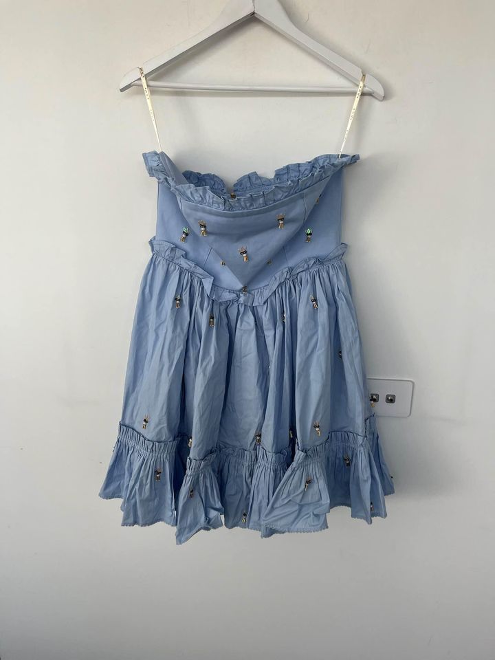 Aquabendita Baby Blue Mini Dress - size medium