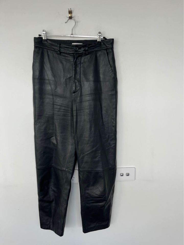 Scanlan Theodore Leather Pants - size 8