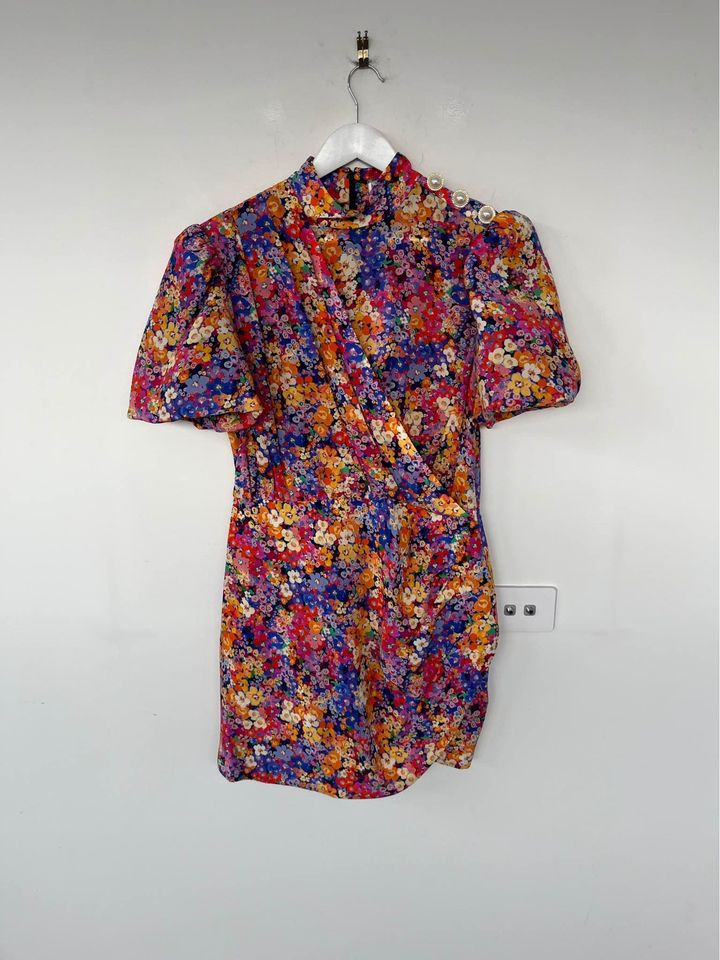 Rebecca Vallance Floral Mini Dress - size 12