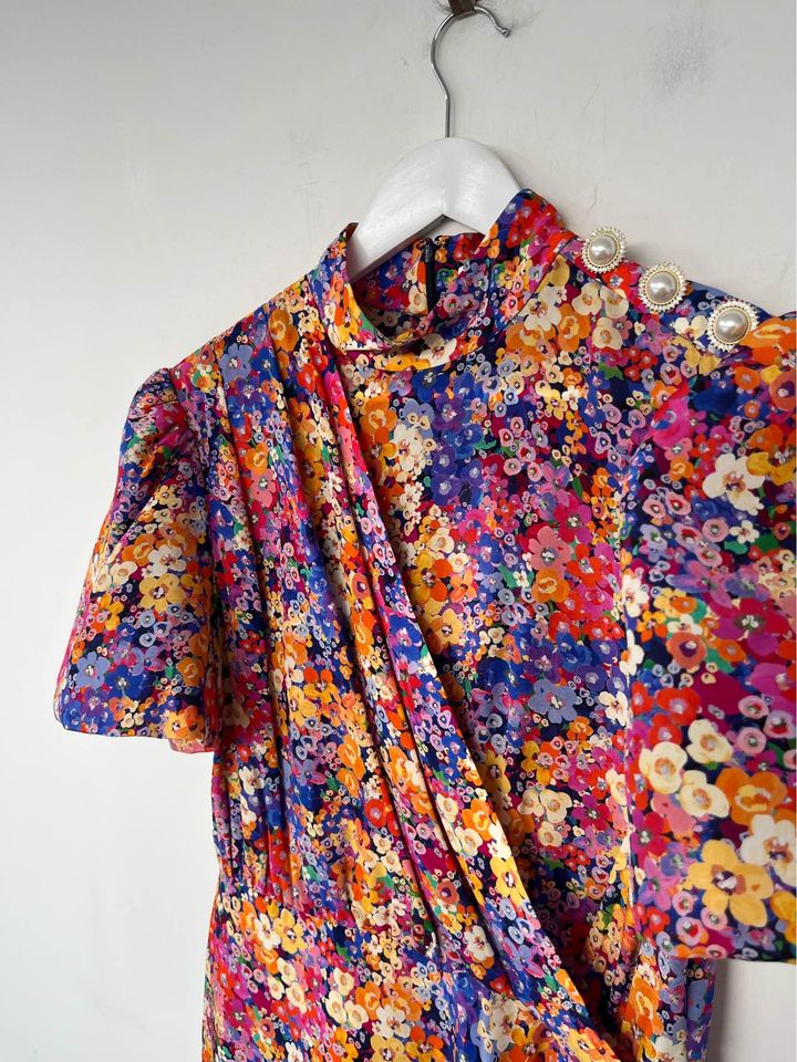 Rebecca Vallance Floral Mini Dress - size 12