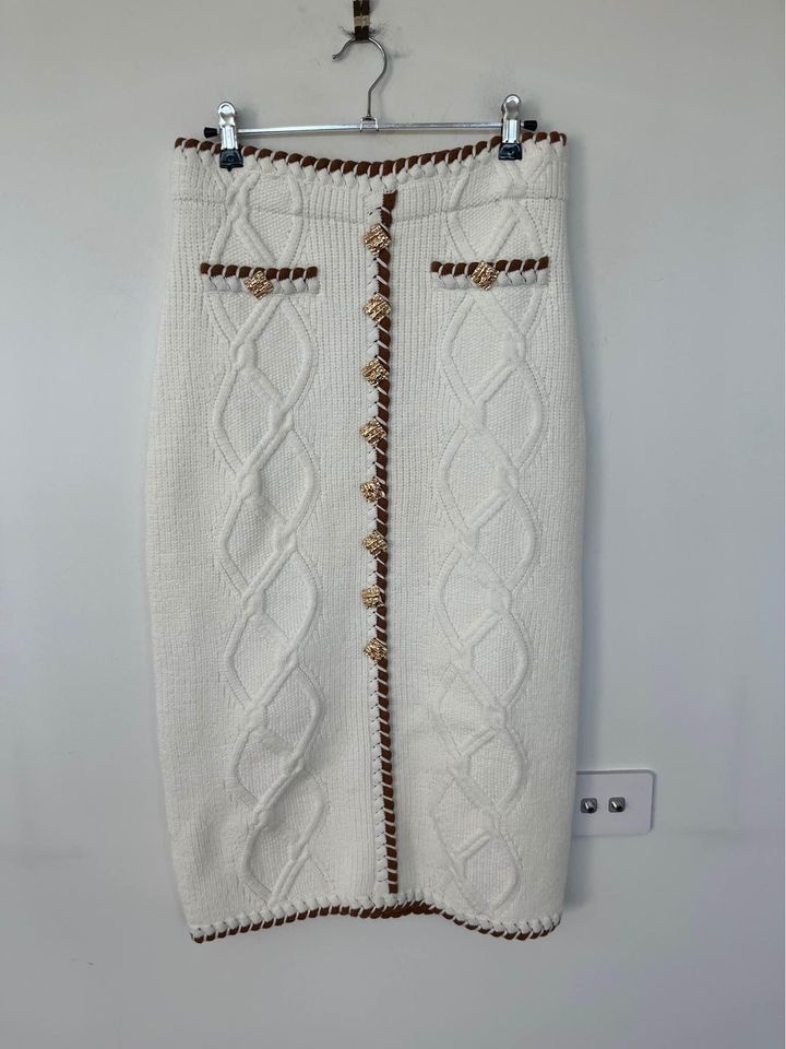 Sheike knit cardigan skirt set - size XL