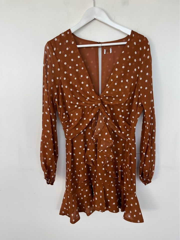 Sheike polka dot mini dress - size 12