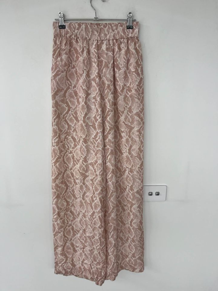 Viktoria & Woods Silk Snake Print Pants - size 00