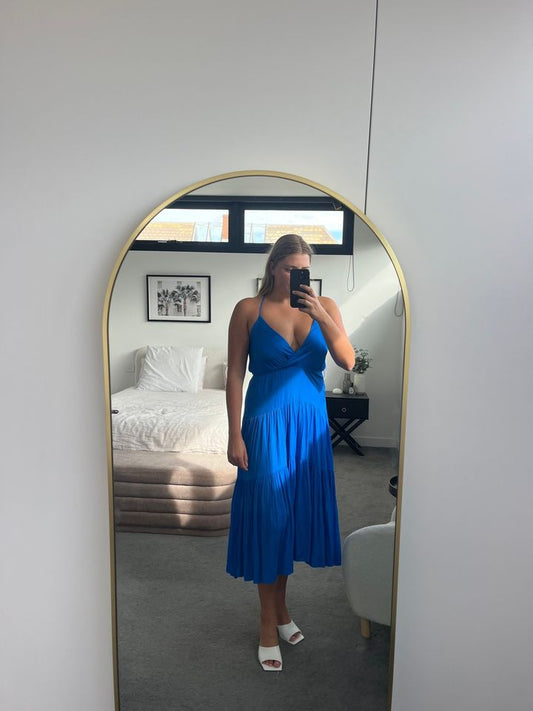 Sheike blue maxi dress - size 12