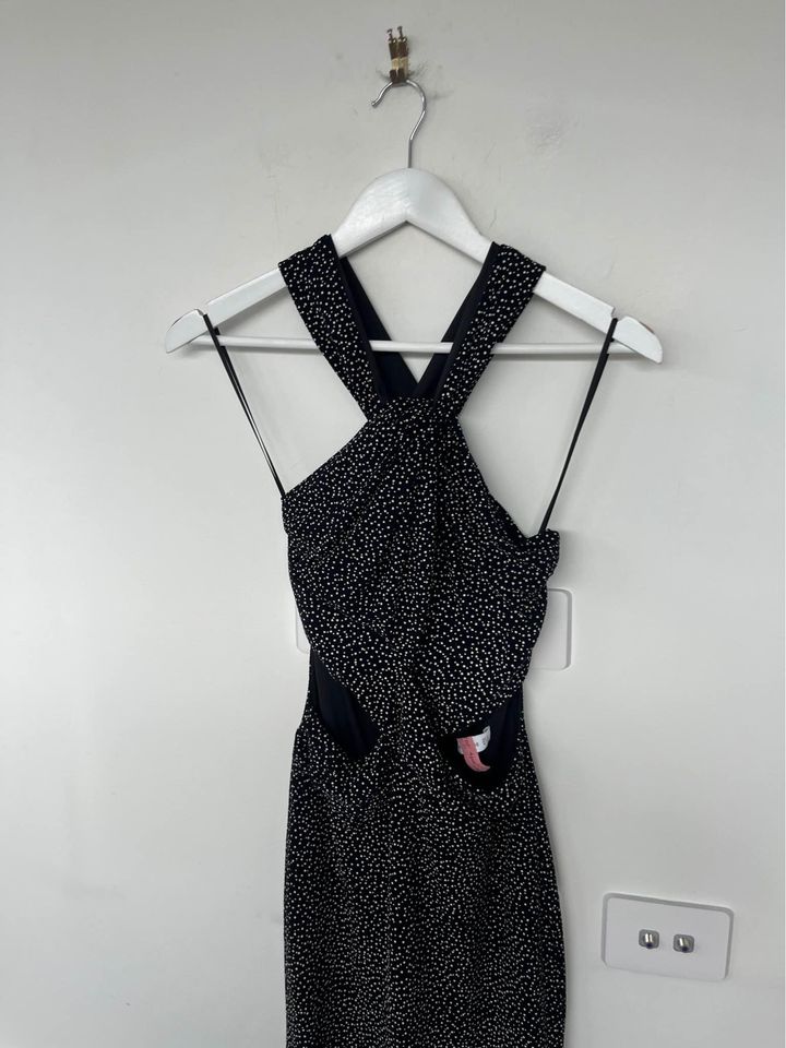 Bec + Bridge Black Midi Dress - size 8