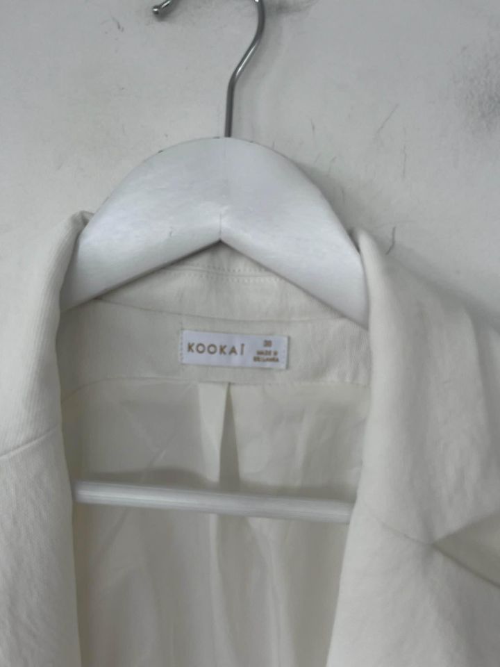 Kookai White Wrap Blazer Top - size 38