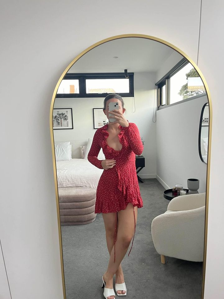 Realisation Par Red Mini Dress - size xxs