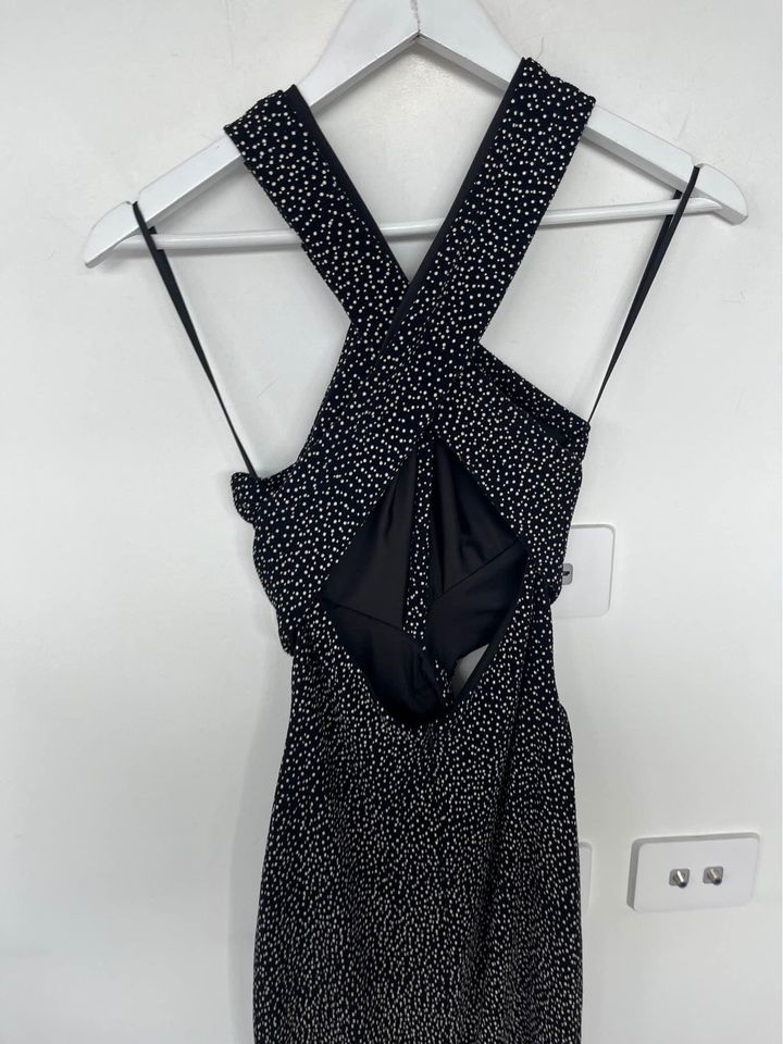 Bec + Bridge Black Midi Dress - size 8