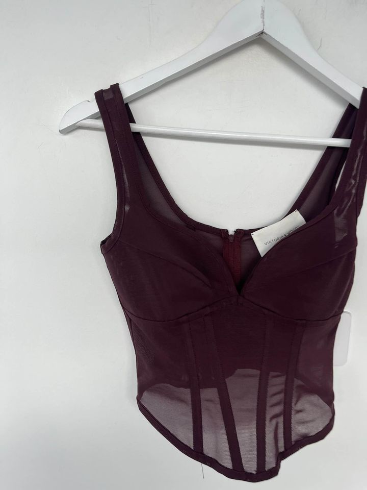 Viktoria & Woods Burgundy Corset - size 00