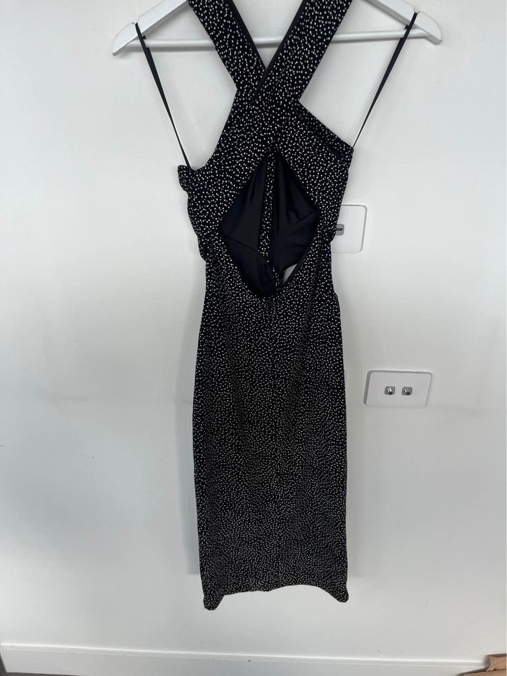 Bec + Bridge Black Midi Dress - size 8