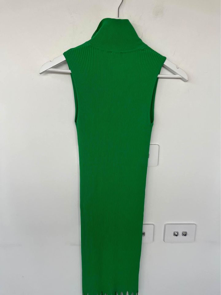 Pinko green knit mini dress - size medium