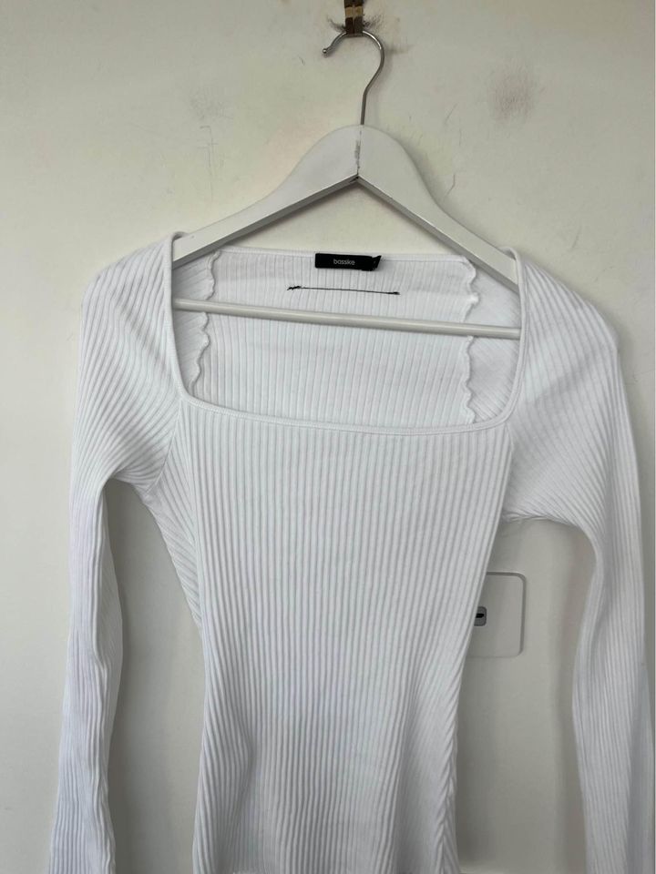 Bassike White Long Sleeve - size xs