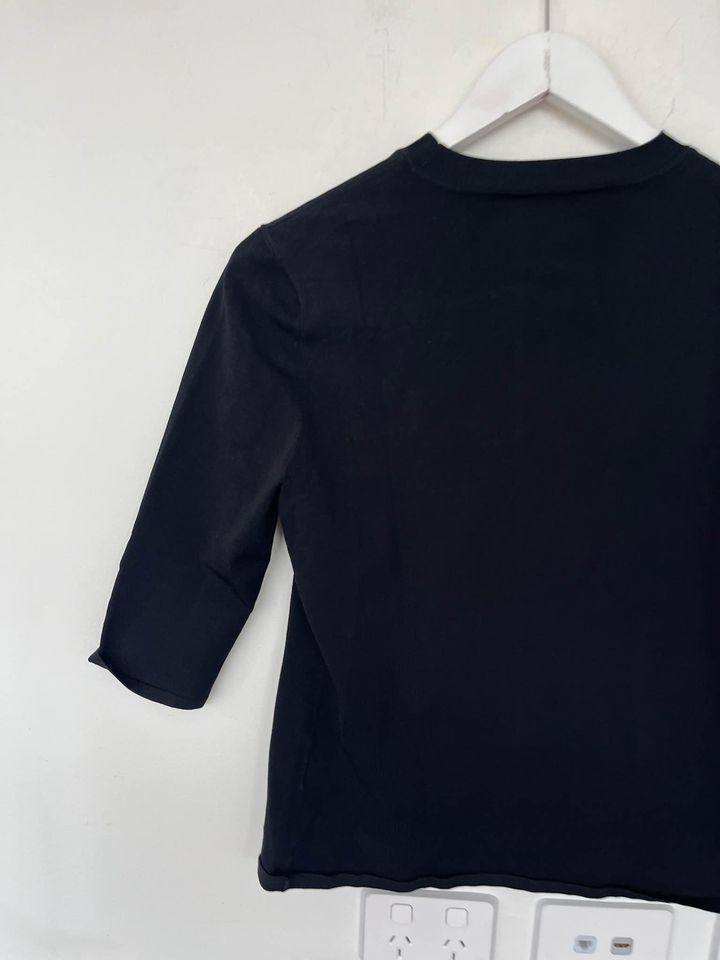 Scanlan Theodore black knit top - size medium