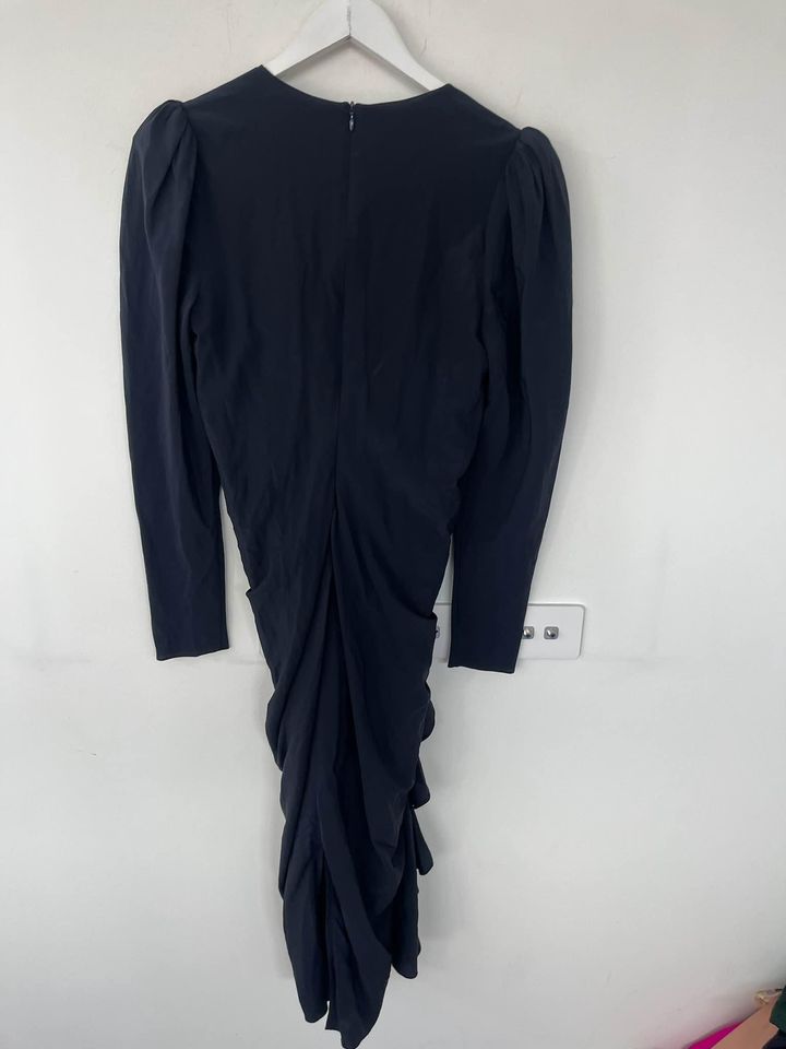 Scanlan Theodore silk navy midi dress - size 10