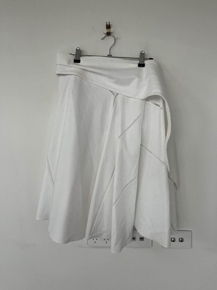 Alaia white midi skirt - size 40