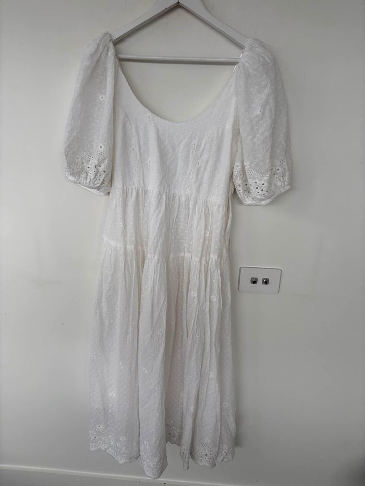 Steele white midi dress - size small