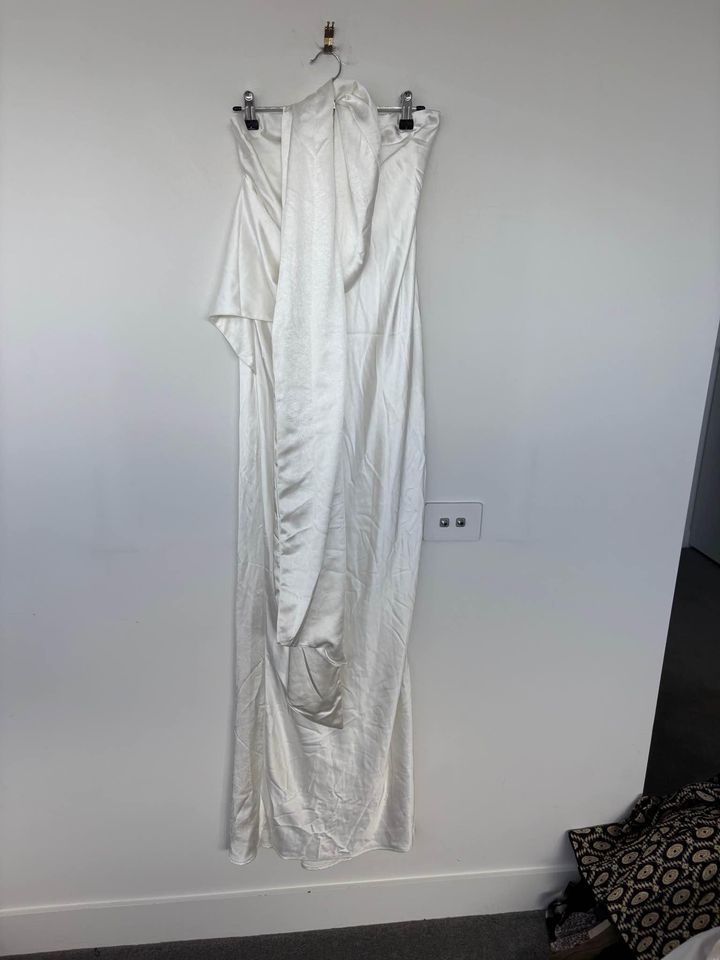 Misha white maxi dress - size small