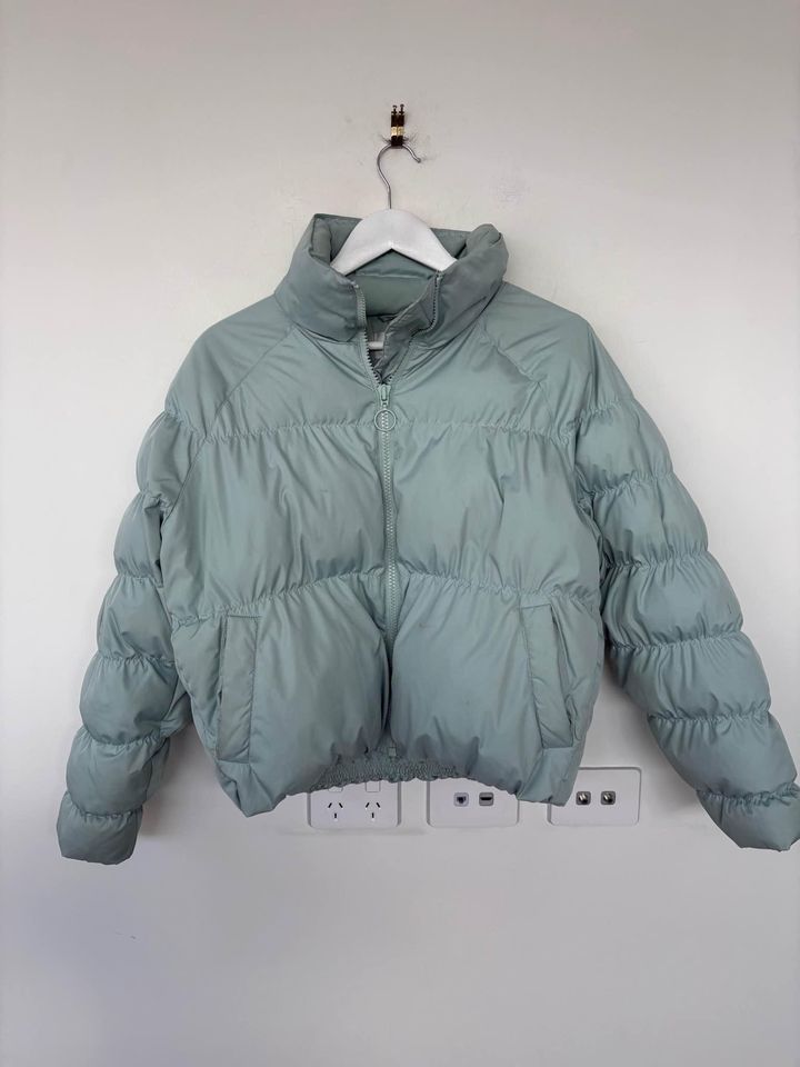 Incu Collection blue puffer jacket - size xs