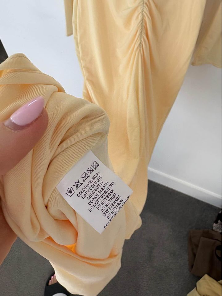 Meshki yellow maxi dress - size small