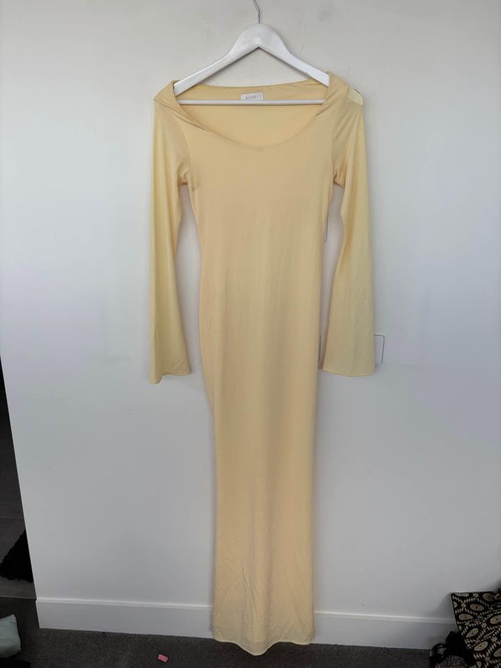 Meshki yellow maxi dress - size small