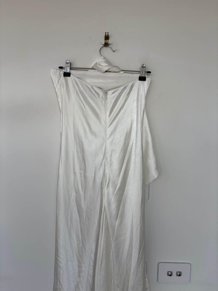 Misha white maxi dress - size small