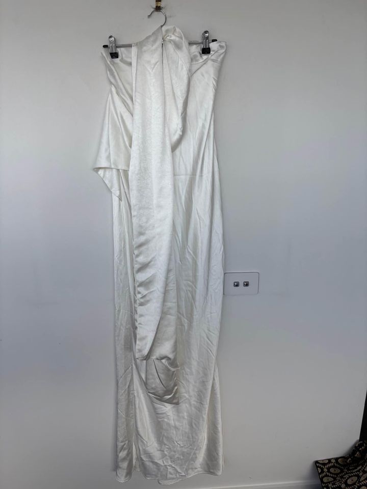 Misha white maxi dress - size small