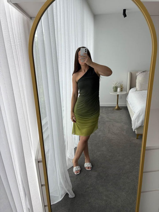 Summery Copenhagen green midi dress - size xs