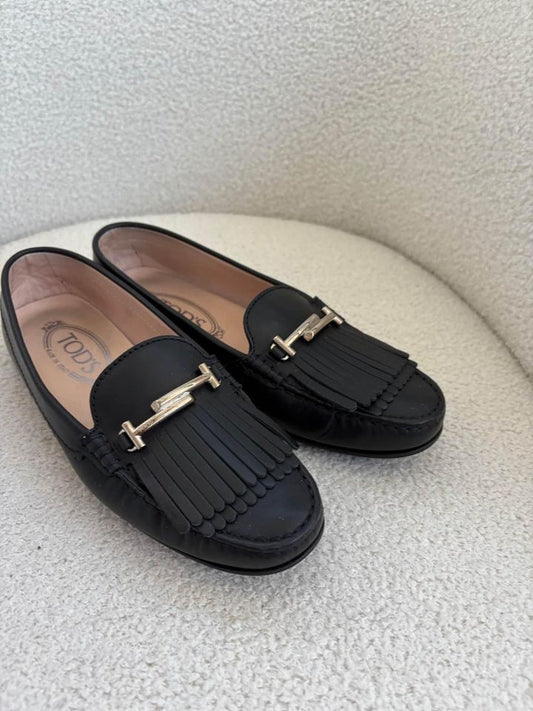 Tods gold trim loafers - Size 36