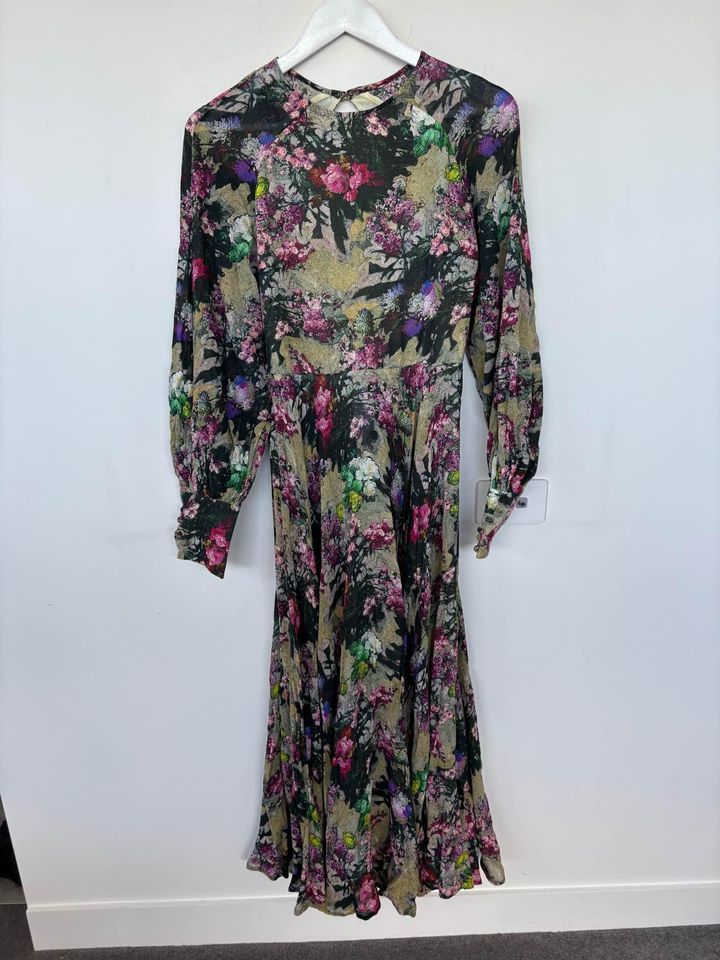 Rotate Silk Maxi Dress - size 12