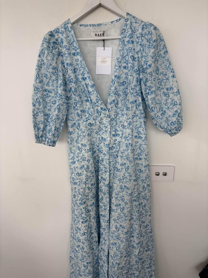 RAEF Blue Floral Maxi - size 8